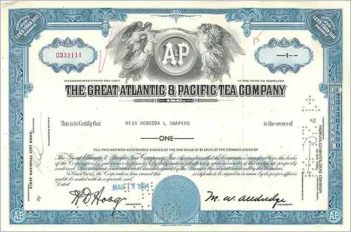 Coupon Share Action The Great Atlantic & Pacific Tea Company Ange Angel Femme