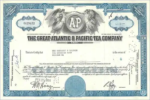 Coupon Share Action The Great Atlantic & Pacific Tea Company Ange Angel Femme