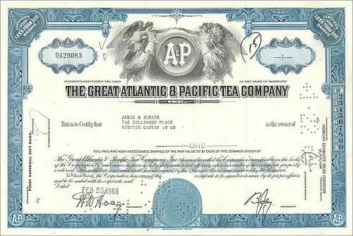 Coupon Share Action The Great Atlantic & Pacific Tea Company Ange Angel Femme