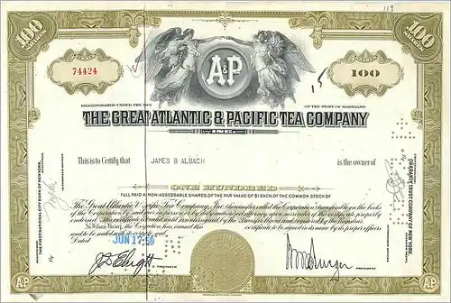 Coupon Share Action The Great Atlantic & Pacific Tea Company Ange Angel Femme