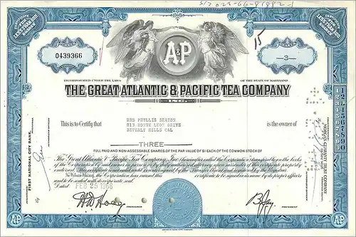 Coupon Share Action The Great Atlantic & Pacific Tea Company Ange Angel Femme