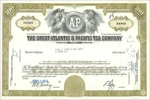 Coupon Share Action The Great Atlantic & Pacific Tea Company Ange Angel Femme