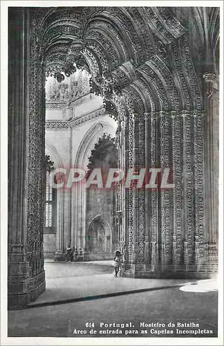 Cartes postales moderne Portugal Mosteiro de Batalha Arco de entrada para as capelas incompletas