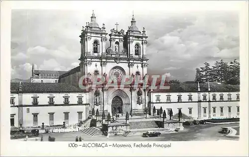 Moderne Karte Alcobaca Mosteiro Fachada Principal