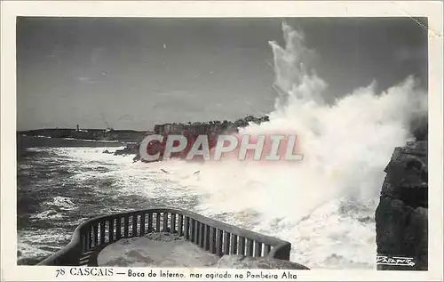 Cartes postales moderne Cascais Boca de Inferno mar agitado no Pombeira Alta