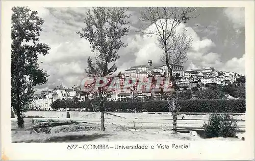 Moderne Karte Coimbra Universidade e Vista Parcial
