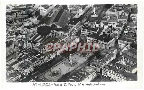 Cartes postales moderne Lisboa Pracas d Pedro IV e Restaurades