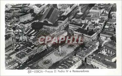 Moderne Karte Lisboa Pracas d Pedro IV e Restaurades