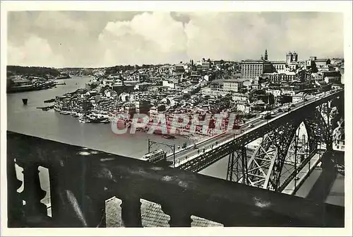 Cartes postales moderne Porto Pont d Luiz I et Vue Partielle