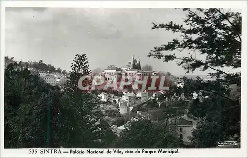 Cartes postales moderne Sintra Palacio Nacional da Vila vista do Parque Municipal