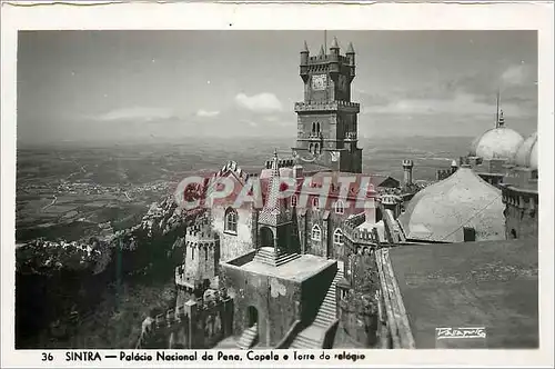 Cartes postales moderne Sintra Palacio Nacional da Pena Capela e Torre do relogio