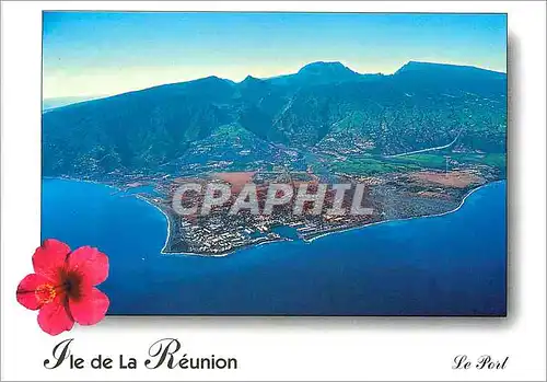 Moderne Karte Ile de la Reunion Le Port