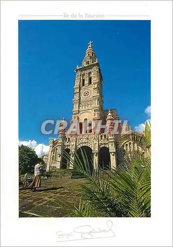 Moderne Karte Eglise de Saint Anne Ile de la Reunion