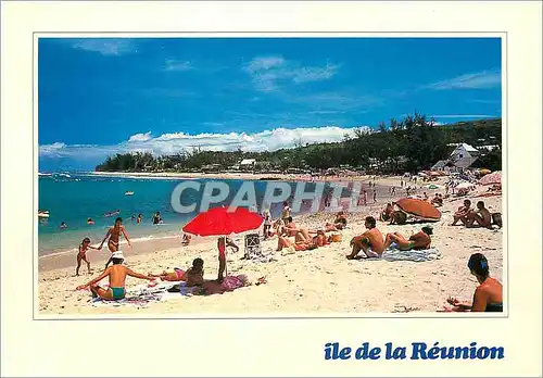 Moderne Karte Ile de la Reunion Plage des roches noires