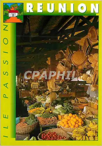 Cartes postales moderne Ile de la Reunion St Denis Le petit marche
