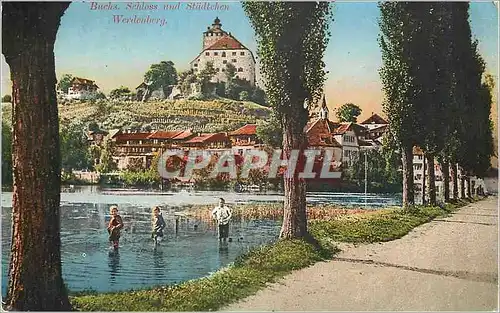 Cartes postales Buchs Schloss und Stadtchen Werdenberg