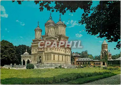 Moderne Karte Romania Curtea de Arges Le Monastere