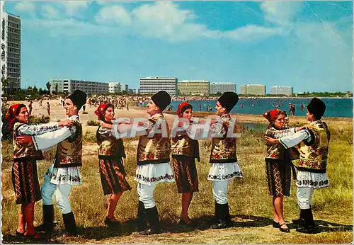 Moderne Karte Romania Equipe de danses populaires du Nord de la Moldavia a Mamaia Folklore