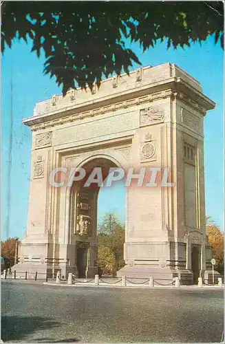 Moderne Karte Bucuresti L'arc de Triomphe