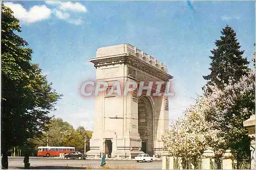 Moderne Karte Bucuresti L'Arc de Triomphe