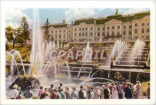 Moderne Karte Grand Cascade in Petrodvorets near Leningrad