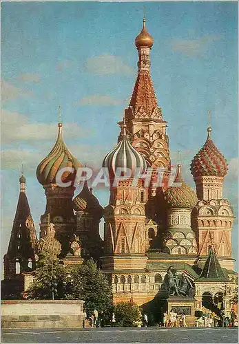 Moderne Karte Moscow Red Square St Basils Cathedral