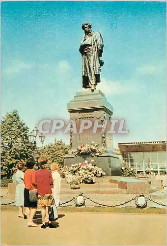 Moderne Karte Mockba Monument to AS Pushkin