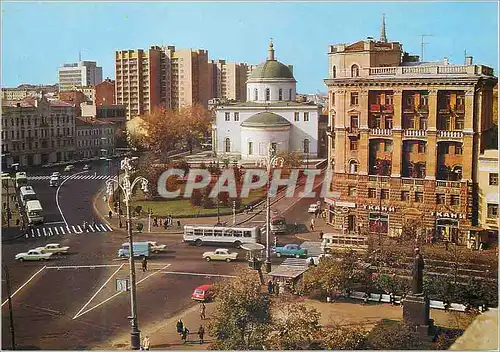 Cartes postales moderne Moscou La rue Gertsine et le boulevard Tverskoi