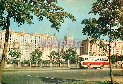 Moderne Karte Mockba View from Shevchenko Embankment