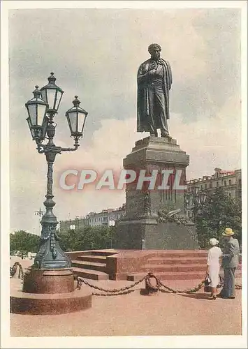 Cartes postales moderne Moscou Monument a Pouchkine