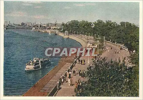 Moderne Karte Moscou Quai du Parc de culture et de repos Gorki