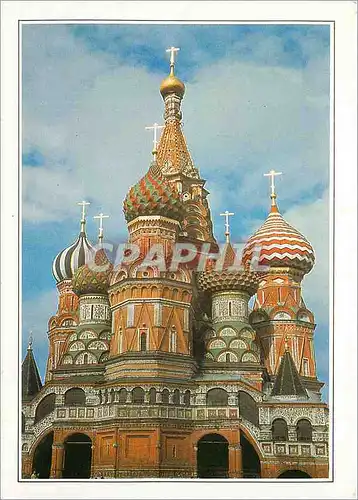 Moderne Karte Moscou Basilique de Basile le bienheureux