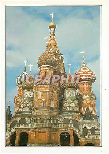 Ansichtskarte AK Moscou Basilique de Basile le bienheureux