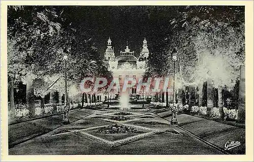 Cartes postales moderne Monte Carlo La nuit Le casino