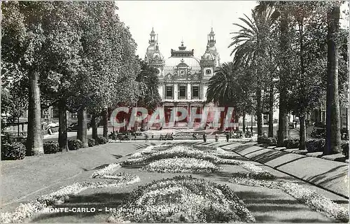 Moderne Karte Monte Carlo Les jardins Le casino