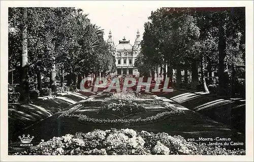 Cartes postales moderne Monte Carlo Les jardins du Casino
