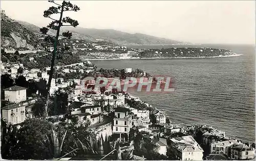 Cartes postales moderne Monte Carlo beach Au fond Le Cap Martin et l italie