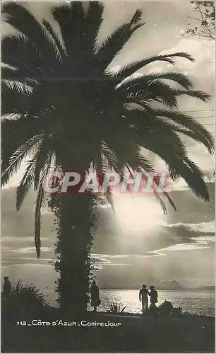 Cartes postales moderne Cote d azur Contre jour