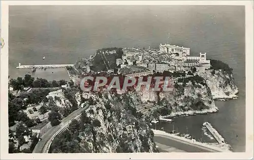 Moderne Karte La Cote d azur Le rocher de Monaco