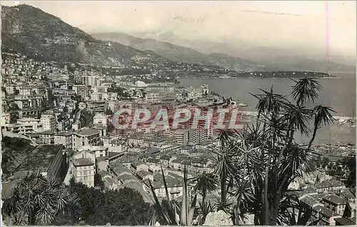 Moderne Karte La principaute de Monaco Vue generale de Monte Carlo