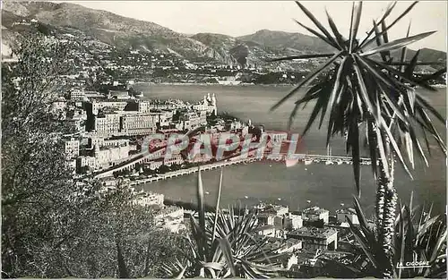 Moderne Karte Monaco Vue vers Monte Carlo