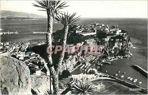 Cartes postales moderne Le rocher de Monaco le Cap Martin et l Italie