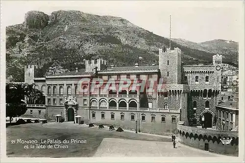 Cartes postales moderne Monaco Le palais du Prince et la Tete de Chien