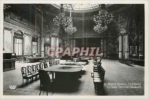 Cartes postales moderne Monte Carlo Le Casino La Salle Schmitt Roulette