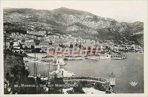Cartes postales moderne Monaco Vue sur Monte Carlo