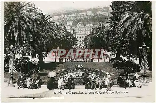 Cartes postales moderne Monte Carlo Les jardins du Casino Le Boulingrin