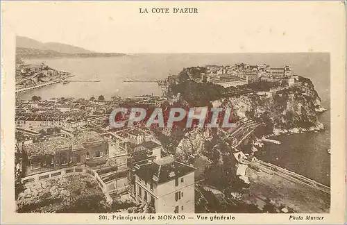 Cartes postales Principaute de Monaco Vue generale