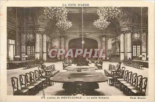 Cartes postales Casino de Monte Carlo La salle Schmitt