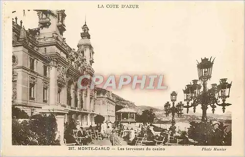 Cartes postales Monte Carlo Les terrasses du Casino