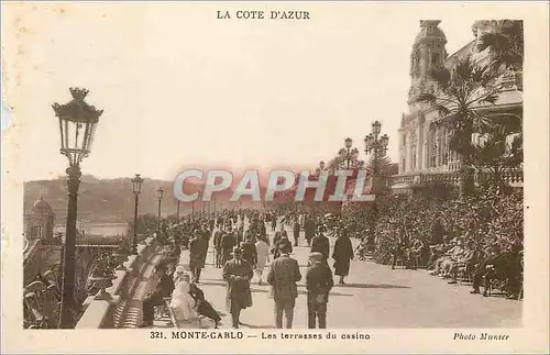 Cartes postales Monte Carlo Les terrasses du Casino